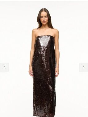 STAUD Casey dress - Brown